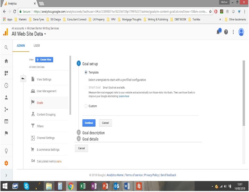 Setup Conversion Tracking in Google Analytics - Step 3