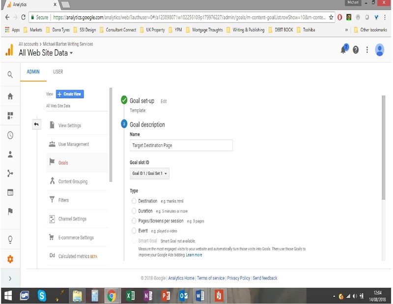 Setup Conversion Tracking in Google Analytics - Step 4